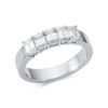 Material: weissgold – Ring Memoire halb