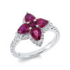 Material: weissgold – Ring Farbstein Classic