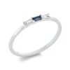 Material: weissgold – Ring Farbstein Classic