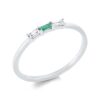 Material: weissgold – Ring Farbstein Classic