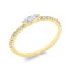 Material: gelbgold – Ring Solitaire mit Besatz