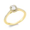 Material: gelbgold – Ring Baguette Illusion