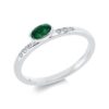 Material: weissgold – Ring Farbstein Classic