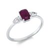 Material: weissgold – Ring Farbstein Classic