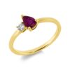 Material: gelbgold – Ring Farbstein Classic