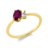 Material: gelbgold – Ring Farbstein Classic