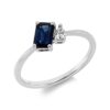 Material: weissgold – Ring Farbstein Classic