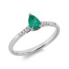 Material: weissgold – Ring Farbstein Classic