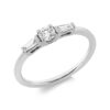 Material: weissgold – Ring Solitaire mit Besatz