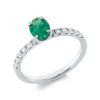Material: weissgold – Ring Farbstein Classic