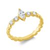 Material: gelbgold – Ring Solitaire mit Besatz