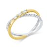 Material: weissgold-gelbgold – Ring Baguette