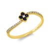 Material: gelbgold – Ring Farbstein Classic