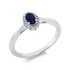 Material: weissgold – Ring Farbstein Classic