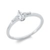 Material: weissgold – Ring Solitaire mit Besatz