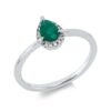 Material: weissgold – Ring Farbstein Classic