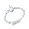 Material: weissgold – Ring Solitaire mit Besatz