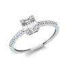 Material: gelbgold – Ring Baguette Illusion