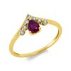 Material: gelbgold – Ring Farbstein Classic