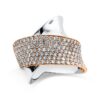 Material: weissgold-rotgold – Ring Pavé