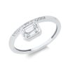 Material: weissgold – Ring Solitaire mit Besatz