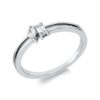 Material: weissgold – Ring Baguette