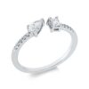 Material: weissgold – Ring Baguette