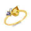 Material: gelbgold – Ring Farbstein Classic