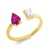 Material: gelbgold – Ring Farbstein Classic
