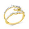 Material: gelbgold-weissgold – Ring Modern Woman