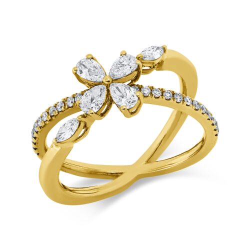 Ring Mehrfachsteinbesatz