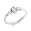 Material: weissgold – Ring Baguette