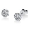 Material: platin – Ohrstecker Illusion Classic