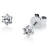 Material: weissgold – Ohrstecker Solitaire