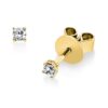 Material: gelbgold – Ohrstecker Solitaire