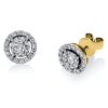 Material: gelbgold-weissgold – Ohrstecker Illusion Classic