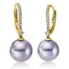 Material: gelbgold – Ohrschmuck Perle