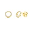 Material: gelbgold – Ohrstecker Mehrfachsteinbesatz