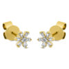Material: gelbgold – Ohrstecker Baguette
