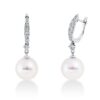 Material: weissgold – Ohrschmuck Perle
