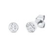 Material: weissgold – Ohrstecker Solitaire