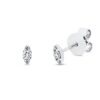 Material: weissgold – Ohrstecker Modern Woman