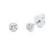 Material: weissgold – Ohrstecker Solitaire
