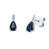 Material: weissgold – Ohrstecker Farbstein Classic