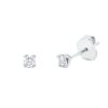 Material: weissgold – Ohrstecker Solitaire