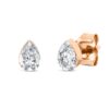 Material: rotgold – Ohrstecker Solitaire