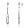 Material: weissgold – Ohrschmuck Baguette