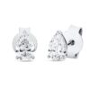 Material: weissgold – Ohrstecker Solitaire