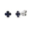 Material: weissgold – Ohrstecker Farbstein Classic