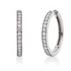 Material: weissgold – Creolen Modern Woman